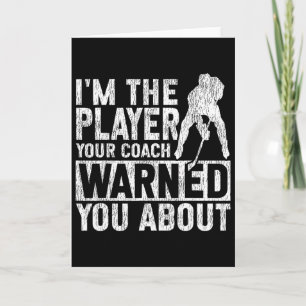 Eishockey Vintage Ich bin der Spieler, vor dem Ihr Karte