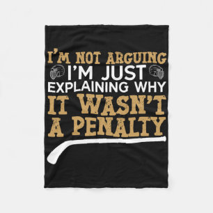 Eishockey Vintage Ich streite nicht Ich erkläre nu Fleecedecke