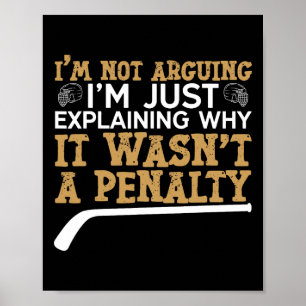 Eishockey Vintage Ich Streite Nicht Ich Erkläre Nu Poster