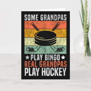 Eishockey Vintage Opa Retro Einige Opas Pla Karte