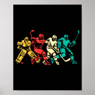 Eishockey-Vintage-Performance Poster