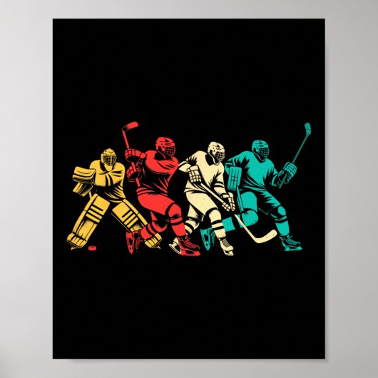 Eishockey Vintage Poster (Vorne)