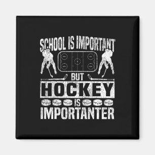 Eishockey-Vintage-Schule ist wichtig, aber Hockey Magnet