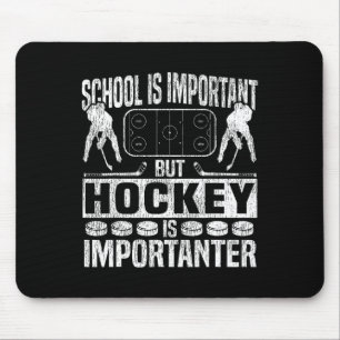 Eishockey-Vintage-Schule ist wichtig, aber Hockey Mousepad