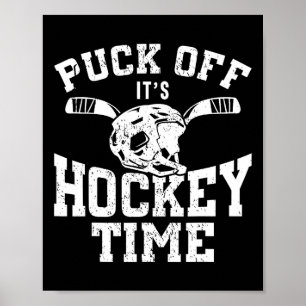 Eishockey Vintage Wortspiel Puck Aus Es Ist Hockey Poster