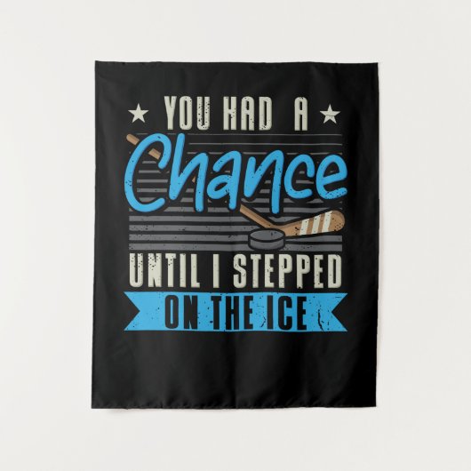 Eishockey Wandteppich (Vorderseite)