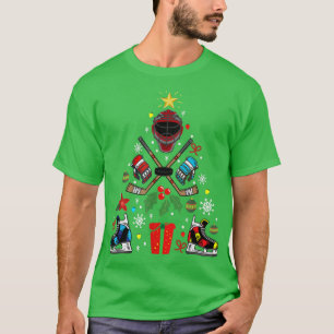 Eishockey Weihnachtsbaum Ornaments Funny Xmas Gif T-Shirt