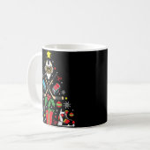 Eishockey Weihnachtsbaum Ornaments Spaß Weihnachte Kaffeetasse (Vorderseite Links)