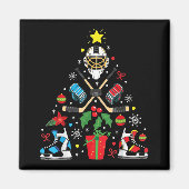 Eishockey Weihnachtsbaum Ornaments Spaß Weihnachte Magnet (Vorne)