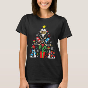 Eishockey Weihnachtsbaum Weihnachtsbaum Weihnachts T-Shirt