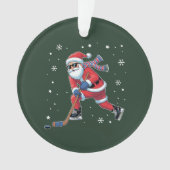 Eishockey Weihnachtsfeier Eissportteam Ornament (Vorderseite)