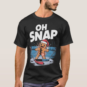 Eishockey-Weihnachtslebkuchen T-Shirt