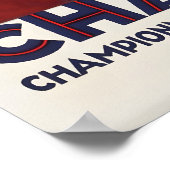 Eishockey-Weltmeisterschaft Chamonix Vintage Poster (Ecke)