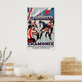 Eishockey-Weltmeisterschaft Chamonix Vintage Poster (Küche)