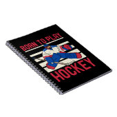 Eishockey Wintersport Notizblock (Rechte Seite)