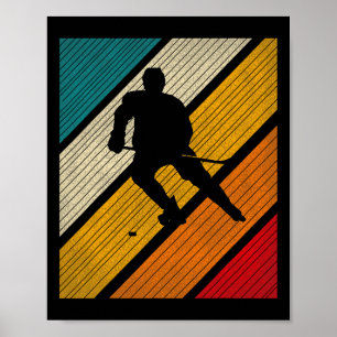 Eishockey Wintersport_retro Vintag für Hockey P Poster