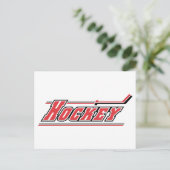 Eishockey Wintersportgeschenke Postkarte (Stehend Vorderseite)