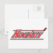 Eishockey Wintersportgeschenke Postkarte (Vorne/Hinten)
