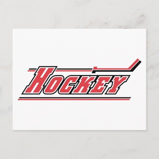 Eishockey Wintersportgeschenke Postkarte (Vorderseite)