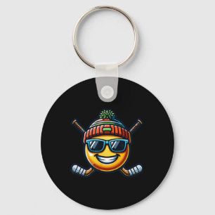 Eishockey-Zitrone-Kühl-Sport-Spaß-Sticks Schlüsselanhänger
