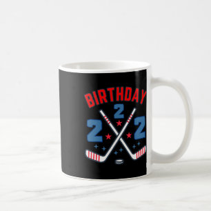 Eishockey Zwei Geburtstagskind 2. Party Jungen Alt Kaffeetasse