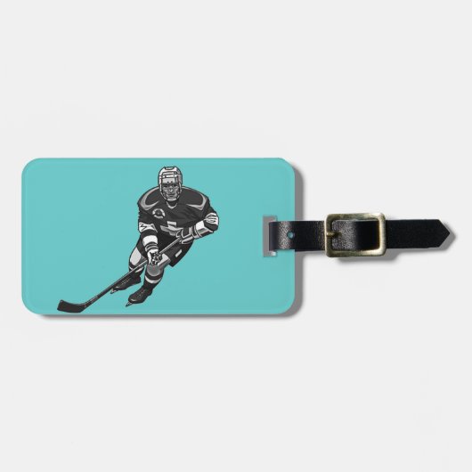 Eishockeydesignmarken Gepäckanhänger (Vorderseite horizontal)