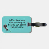 Eishockeydesignmarken Gepäckanhänger (Rückseite horizontal)