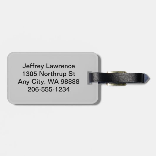 Eishockeydesignmarken Gepäckanhänger (Rückseite horizontal)