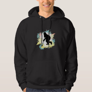 Eishockeyfarben für den Eishockeyspieler Winterspo Hoodie