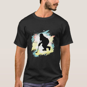 Eishockeyfarben für den Eishockeyspieler Winterspo T-Shirt