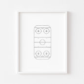 Eishockeyfeldrandart Poster