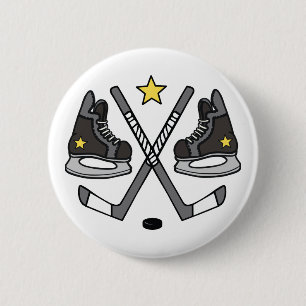 . Eishockeygerät Button