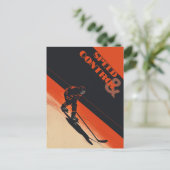 Eishockeygeschwindigkeit und Kontrolle Postkarte (Stehend Vorderseite)