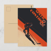Eishockeygeschwindigkeit und Kontrolle Postkarte (Vorne/Hinten)