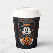 Eishockeyhalloween-Papiertasse - Kürbisdesign Pappbecher (Links)
