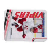 Eishockeyhandelskarte Magnet (Horizontal)