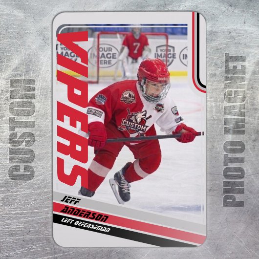 Eishockeyhandelskarte Magnet