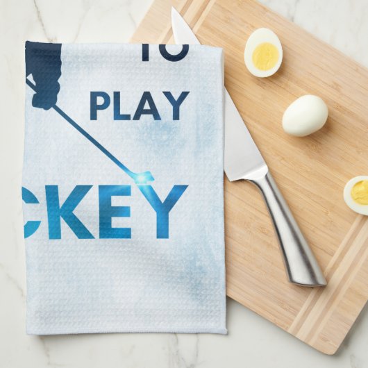 Eishockeyhandtuch trockene Klinge geboren, um blau Geschirrtuch (Viertel Falte)