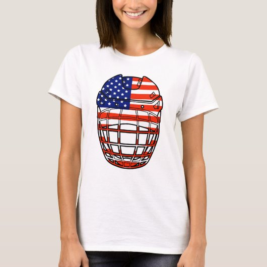 Eishockeyhelm - USA T-Shirt (Vorderseite)