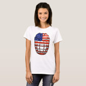 Eishockeyhelm - USA T-Shirt (Vorne ganz)