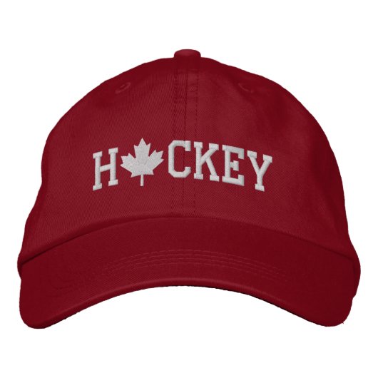 Eishockeyhut - Kanadische Hockey-Cap Bestickte Kappe (Vorderseite)