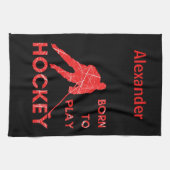 Eishockeyklinge Handtuch geboren, um Rot zu spiele (Horizontal)