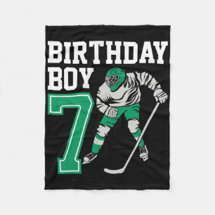 Eishockeyliebhaber Kinder 7. Eishockey-Geburtstag Fleecedecke
