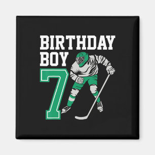 Eishockeyliebhaber Kinder 7. Eishockey-Geburtstag Magnet