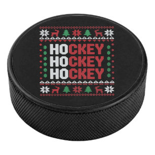 Eishockeyliebhaber Weihnachten Santa Lustiges Spor Eishockey Puck