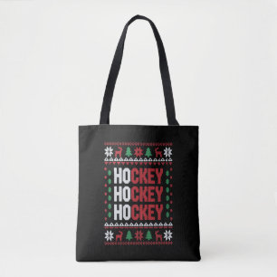 Eishockeyliebhaber Weihnachten Santa Lustiges Spor Tasche