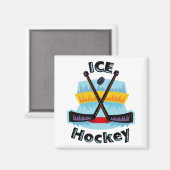 Eishockeymagnete Magnet (Vorderseite/Rückseite)