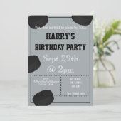 Eishockeypuck-Party Einladung (Stehend Vorderseite)