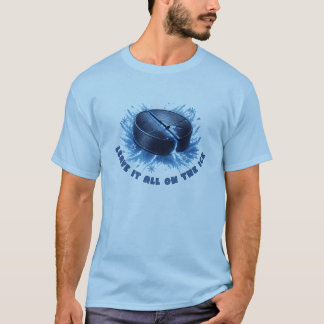 Eishockeypuck Wintersportdesign T-Shirt
