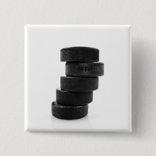 Eishockeypucks... Knopf Button